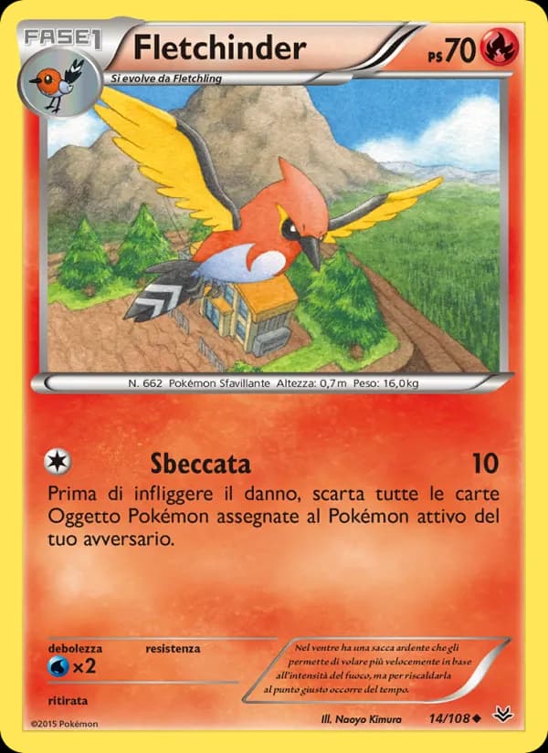 Fletchinder card in Italian