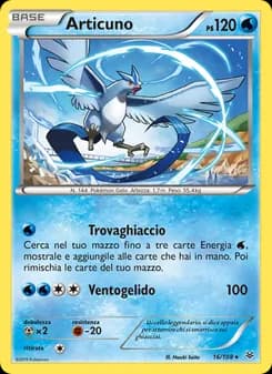 Articuno card in Italian