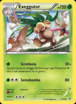 Exeggutor card in Italian
