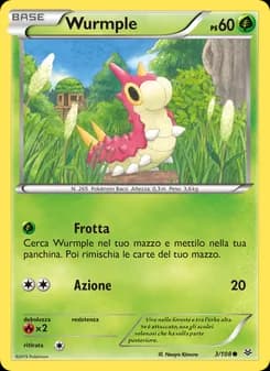 Wurmple card in Italian