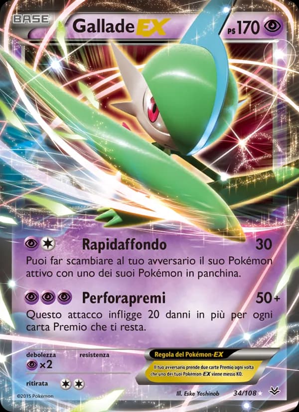 Gallade EX card in Italian