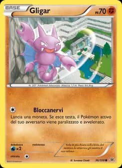 Gligar card in Italian