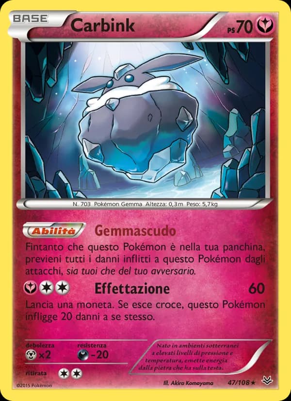 Carbink card in Italian