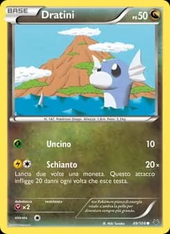 Dratini card in Italian