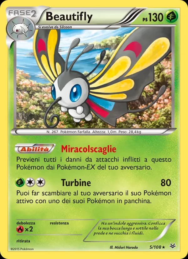 Beautifly card in Italian