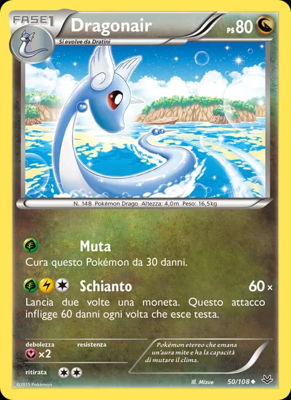 Dragonair card in Italian