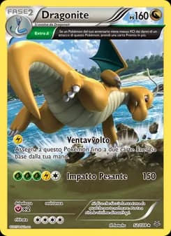 Dragonite card in Italian