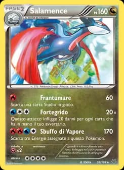 Salamence card in Italian
