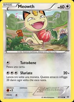 Meowth card in Italian