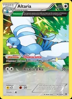 Altaria card in Italian