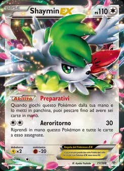 Shaymin EX card in Italian