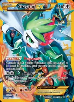 Shaymin EX card in Italian