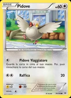 Pidove card in Italian