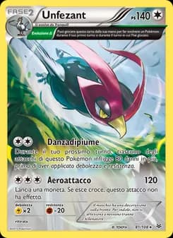 Unfezant card in Italian