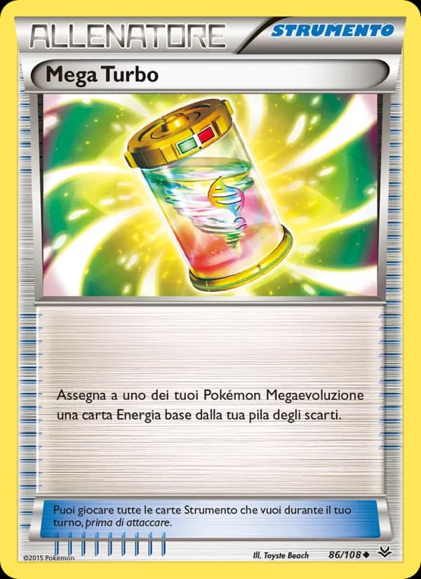 Mega Turbo card in Italian