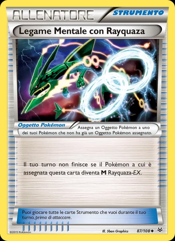 Legame Mentale con Rayquaza card in Italian
