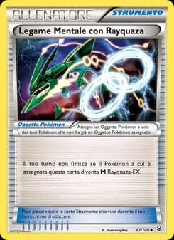 Legame Mentale con Rayquaza card in Italian