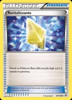 Revitalizzante card in Italian