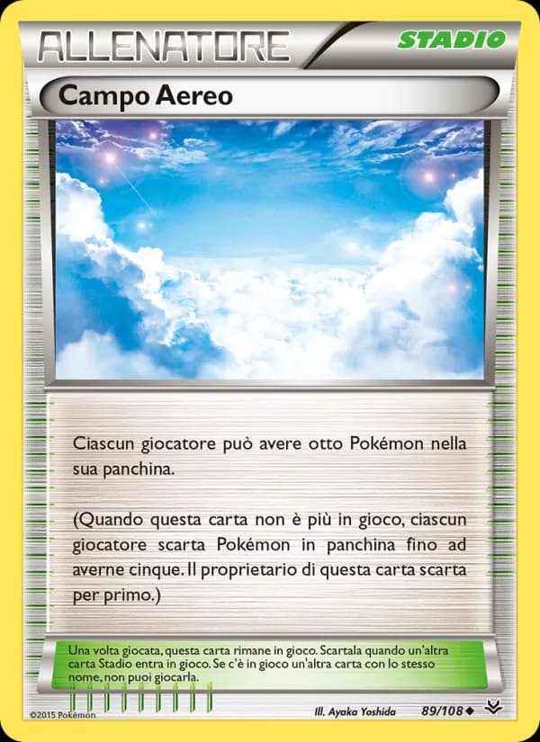 Campo Aereo card in Italian