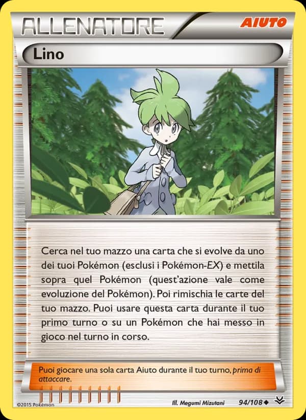 Lino card in Italian
