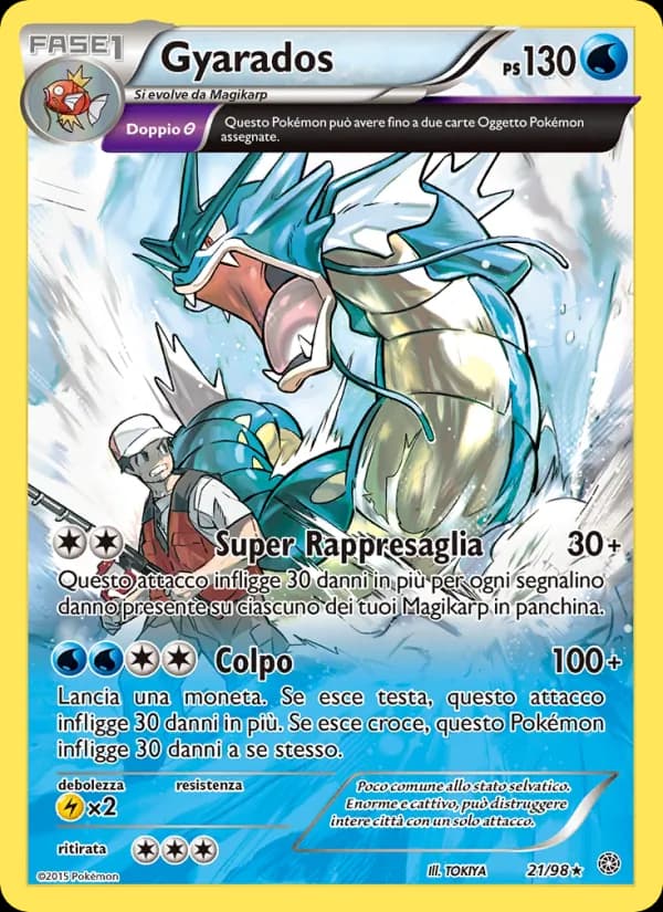 Gyarados card in Italian
