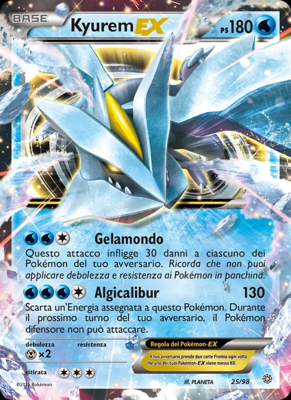 Kyurem EX card in Italian