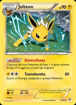 Jolteon card in Italian
