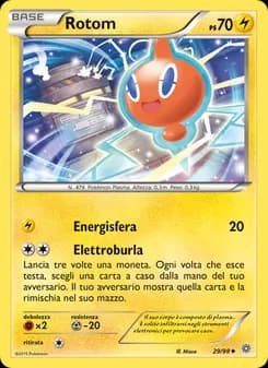 Rotom card in Italian