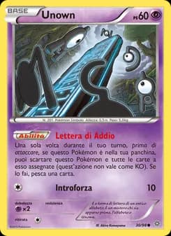 Unown card in Italian