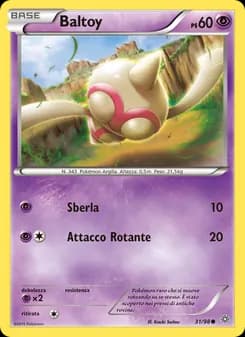 Baltoy card in Italian