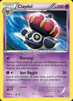 Claydol card in Italian