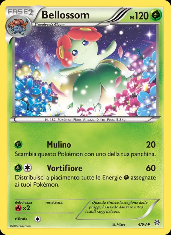 Bellossom card in Italian
