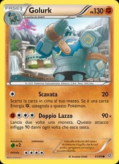 Golurk card in Italian