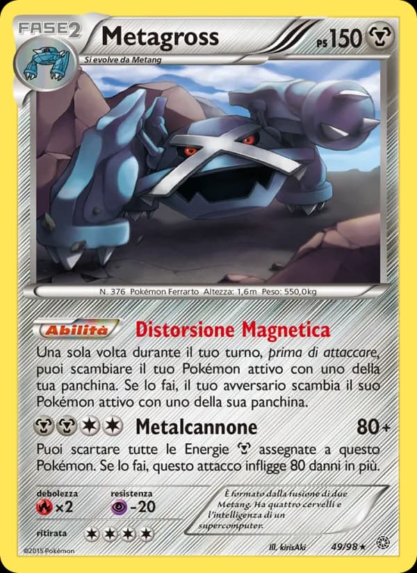Metagross card in Italian