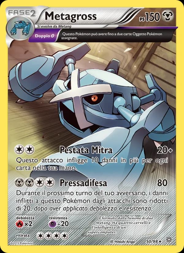 Metagross card in Italian