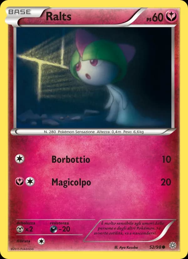 Ralts card in Italian