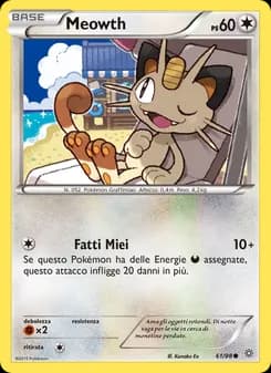 Meowth card in Italian