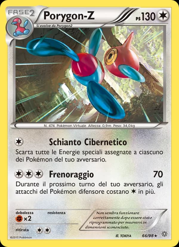 Porygon-Z card in Italian