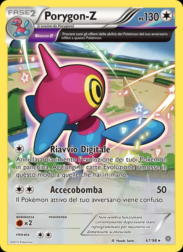 Porygon-Z card in Italian
