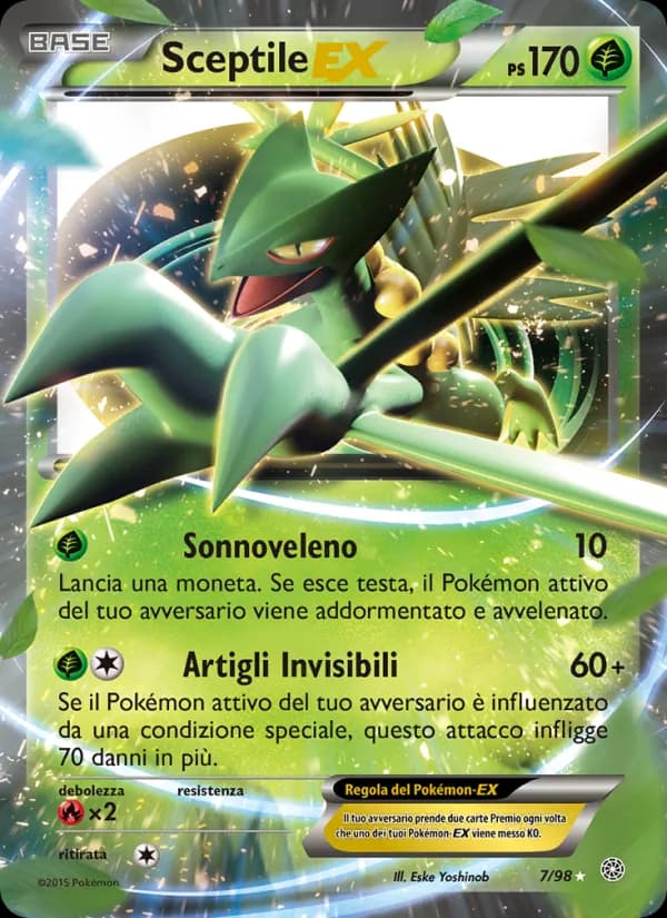 Sceptile EX card in Italian