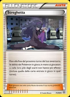 Streghetta card in Italian