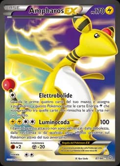 Ampharos EX card in Italian