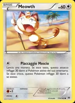 Meowth card in Italian