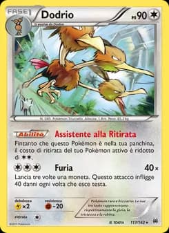 Dodrio card in Italian