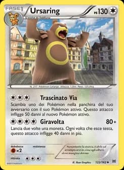 Ursaring card in Italian