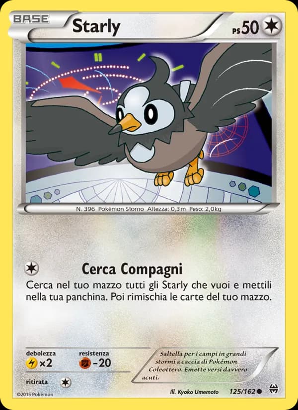 Starly card in Italian