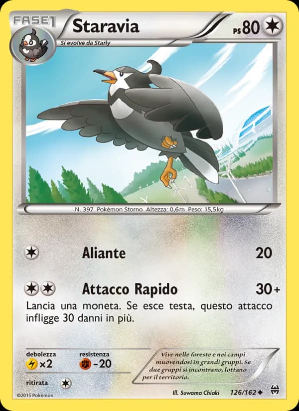 Staravia card in Italian