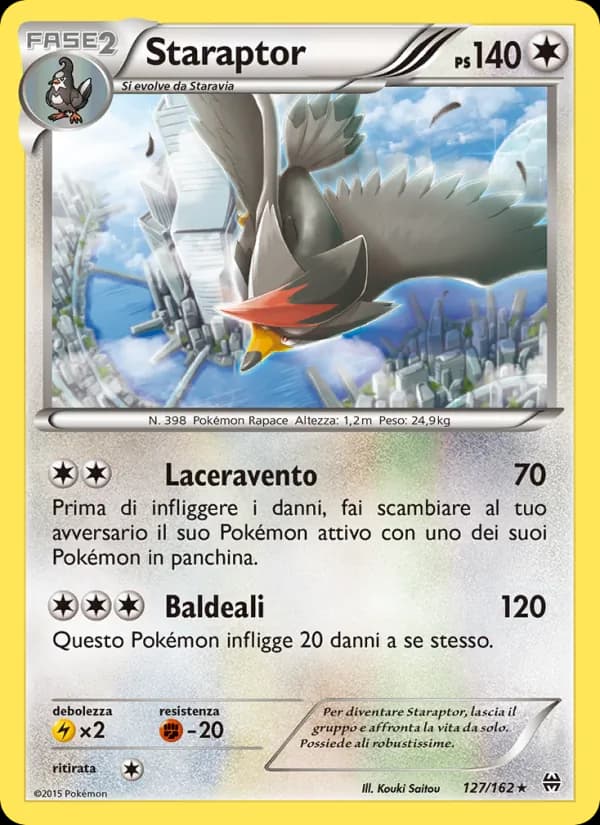 Staraptor card in Italian