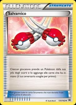 Salvamico card in Italian