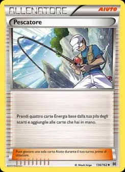 Pescatore card in Italian